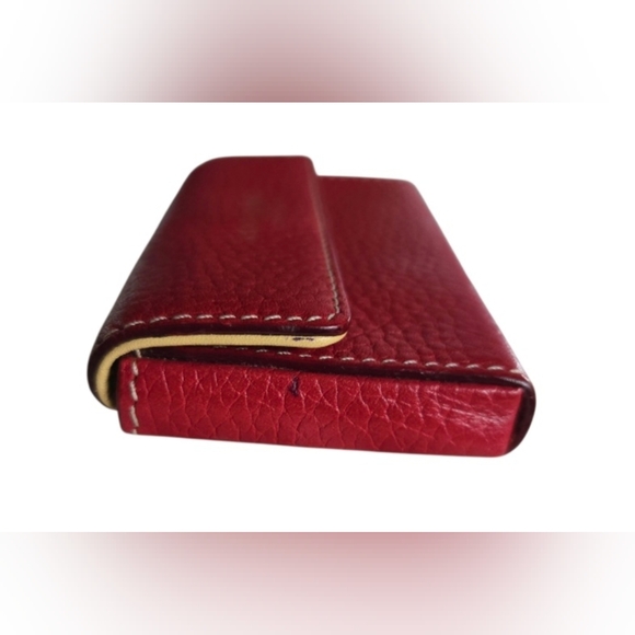 Kate Spade Red Leather Card Holder Wallet - Picture 3 of 7